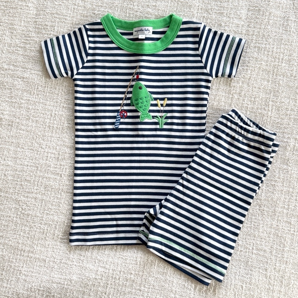 NWOT Magnolia Baby 2T Fishing Pajamas